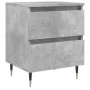 Concrete gray engineered wood bedside table 40x35x50 cm by vidaXL, Nightstands - Ref: Foro24-826868, Price: 47,44 €, Discount: %