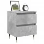 Concrete gray engineered wood bedside table 40x35x50 cm by vidaXL, Nightstands - Ref: Foro24-826868, Price: 47,44 €, Discount: %