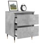 Concrete gray engineered wood bedside table 40x35x50 cm by vidaXL, Nightstands - Ref: Foro24-826868, Price: 48,11 €, Discount: %
