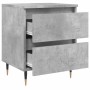 Betongrauer Nachttisch aus Holzwerkstoff, 40 x 35 x 50 cm von vidaXL, Nachttische - Ref: Foro24-826868, Preis: 48,11 €, Rabat...
