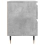 Concrete gray engineered wood bedside table 40x35x50 cm by vidaXL, Nightstands - Ref: Foro24-826868, Price: 48,11 €, Discount: %