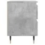 Concrete gray engineered wood bedside table 40x35x50 cm by vidaXL, Nightstands - Ref: Foro24-826868, Price: 47,44 €, Discount: %