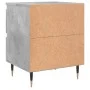 Concrete gray engineered wood bedside table 40x35x50 cm by vidaXL, Nightstands - Ref: Foro24-826868, Price: 47,44 €, Discount: %