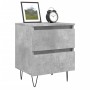 Nachttische 2 Stück betongraues Holzwerkstoff 40x35x50 cm von vidaXL, Nachttische - Ref: Foro24-826885, Preis: 76,39 €, Rabat...