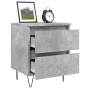 Nachttische 2 Stück betongraues Holzwerkstoff 40x35x50 cm von vidaXL, Nachttische - Ref: Foro24-826885, Preis: 76,39 €, Rabat...