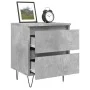Nightstands 2 pcs concrete gray engineered wood 40x35x50 cm by vidaXL, Nightstands - Ref: Foro24-826885, Price: 75,20 €, Disc...