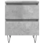 Nightstands 2 pcs concrete gray engineered wood 40x35x50 cm by vidaXL, Nightstands - Ref: Foro24-826885, Price: 75,20 €, Disc...