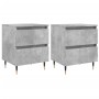 Nachttische 2 Stk. Holzwerkstoff betongrau 40x35x50 cm von vidaXL, Nachttische - Ref: Foro24-826869, Preis: 74,96 €, Rabatt: %