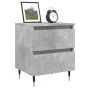 Mesitas noche 2 uds madera ingeniería gris hormigón 40x35x50 cm de vidaXL, Mesitas de noche - Ref: Foro24-826869, Precio: 74,...