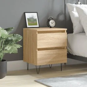 Sonoma oak engineered wood bedside table 40x35x50 cm by vidaXL, Nightstands - Ref: Foro24-826882, Price: 50,22 €, Discount: %
