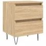 Mesita de noche madera de ingeniería roble Sonoma 40x35x50 cm de vidaXL, Mesitas de noche - Ref: Foro24-826882, Precio: 48,59...
