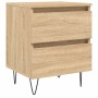 Nachttisch aus Sonoma-Eichenholzwerkstoff, 40 x 35 x 50 cm von vidaXL, Nachttische - Ref: Foro24-826882, Preis: 49,31 €, Raba...