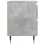 Mesitas noche 2 uds madera ingeniería gris hormigón 40x35x50 cm de vidaXL, Mesitas de noche - Ref: Foro24-826869, Precio: 74,...