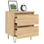 Sonoma oak engineered wood bedside table 40x35x50 cm by vidaXL, Nightstands - Ref: Foro24-826882, Price: 49,31 €, Discount: %