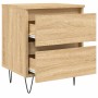 Nachttisch aus Sonoma-Eichenholzwerkstoff, 40 x 35 x 50 cm von vidaXL, Nachttische - Ref: Foro24-826882, Preis: 49,31 €, Raba...