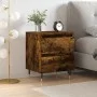 Nachttisch aus geräuchertem Eichenholzwerkstoff, 40 x 35 x 50 cm von vidaXL, Nachttische - Ref: Foro24-826870, Preis: 45,36 €...