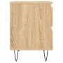 Mesita de noche madera de ingeniería roble Sonoma 40x35x50 cm de vidaXL, Mesitas de noche - Ref: Foro24-826882, Precio: 49,31...
