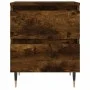 Nachttisch aus geräuchertem Eichenholzwerkstoff, 40 x 35 x 50 cm von vidaXL, Nachttische - Ref: Foro24-826870, Preis: 45,36 €...