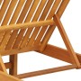 Tumbona 3 pcs Marrón 40 x 40 x 40cm Madera maciza de Acacia