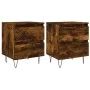 Nightstands 2 pcs engineered wood smoked oak 40x35x50 cm by vidaXL, Nightstands - Ref: Foro24-826887, Price: 55,66 €, Discoun...