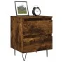 Nightstands 2 pcs engineered wood smoked oak 40x35x50 cm by vidaXL, Nightstands - Ref: Foro24-826887, Price: 55,66 €, Discoun...