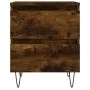 Nightstands 2 pcs engineered wood smoked oak 40x35x50 cm by vidaXL, Nightstands - Ref: Foro24-826887, Price: 55,66 €, Discoun...