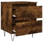 Nightstands 2 pcs engineered wood smoked oak 40x35x50 cm by vidaXL, Nightstands - Ref: Foro24-826887, Price: 55,66 €, Discoun...