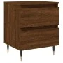 Engineered wood brown oak bedside table 40x35x50 cm by vidaXL, Nightstands - Ref: Foro24-826874, Price: 51,97 €, Discount: %