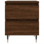 Engineered wood brown oak bedside table 40x35x50 cm by vidaXL, Nightstands - Ref: Foro24-826874, Price: 52,77 €, Discount: %