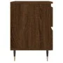 Engineered wood brown oak bedside table 40x35x50 cm by vidaXL, Nightstands - Ref: Foro24-826874, Price: 51,97 €, Discount: %