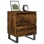 Mesitas noche 2 uds madera ingeniería roble ahumado 40x35x50 cm de vidaXL, Mesitas de noche - Ref: Foro24-826903, Precio: 65,...