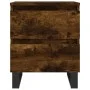 Nachttische 2 Stück, Holzwerkstoff, geräucherte Eiche, 40 x 35 x 50 cm von vidaXL, Nachttische - Ref: Foro24-826903, Preis: 6...