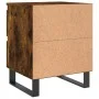Nachttische 2 Stück, Holzwerkstoff, geräucherte Eiche, 40 x 35 x 50 cm von vidaXL, Nachttische - Ref: Foro24-826903, Preis: 6...