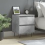 Concrete gray engineered wood bedside table 40x35x50 cm by vidaXL, Nightstands - Ref: Foro24-826884, Price: 44,69 €, Discount: %