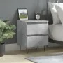 Concrete gray engineered wood bedside table 40x35x50 cm by vidaXL, Nightstands - Ref: Foro24-826884, Price: 44,17 €, Discount: %