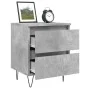 Concrete gray engineered wood bedside table 40x35x50 cm by vidaXL, Nightstands - Ref: Foro24-826884, Price: 44,17 €, Discount: %