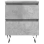 Concrete gray engineered wood bedside table 40x35x50 cm by vidaXL, Nightstands - Ref: Foro24-826884, Price: 44,17 €, Discount: %