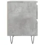 Concrete gray engineered wood bedside table 40x35x50 cm by vidaXL, Nightstands - Ref: Foro24-826884, Price: 44,17 €, Discount: %