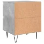 Concrete gray engineered wood bedside table 40x35x50 cm by vidaXL, Nightstands - Ref: Foro24-826884, Price: 44,17 €, Discount: %