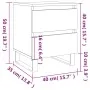 Nachttische, 2 Stück, Eichenbraun, Holzwerkstoff, 40 x 35 x 50 cm von vidaXL, Nachttische - Ref: Foro24-826907, Preis: 65,62 ...