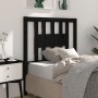 Solid pine wood headboard in black 81x4x100 cm by vidaXL, Headboards and footboards - Ref: Foro24-818649, Price: 23,23 €, Dis...