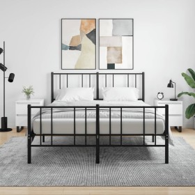 Bedside tables 2 units engineered wood white gloss 40x35x50 cm by vidaXL, Nightstands - Ref: Foro24-826897, Price: 100,35 €, ...