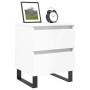 Nachttische 2 Stk. Holzwerkstoff weiß glänzend 40x35x50 cm von vidaXL, Nachttische - Ref: Foro24-826897, Preis: 100,35 €, Rab...