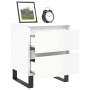 Nachttische 2 Stk. Holzwerkstoff weiß glänzend 40x35x50 cm von vidaXL, Nachttische - Ref: Foro24-826897, Preis: 100,35 €, Rab...