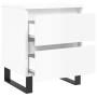 Nachttische 2 Stk. Holzwerkstoff weiß glänzend 40x35x50 cm von vidaXL, Nachttische - Ref: Foro24-826897, Preis: 100,35 €, Rab...
