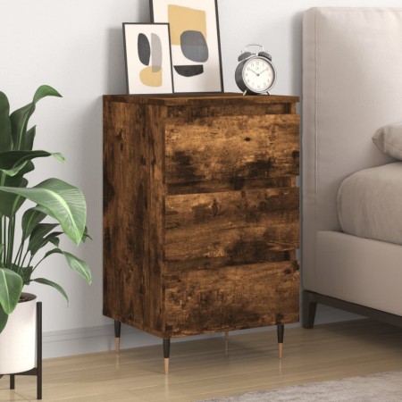 Nachttisch aus geräuchertem Eichenholzwerkstoff, 40 x 35 x 69 cm von vidaXL, Nachttische - Ref: Foro24-826918, Preis: 55,22 €...