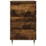 Nachttisch aus geräuchertem Eichenholzwerkstoff, 40 x 35 x 69 cm von vidaXL, Nachttische - Ref: Foro24-826918, Preis: 54,52 €...