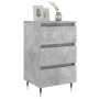 Nightstands 2 pcs concrete gray engineered wood 40x35x69 cm by vidaXL, Nightstands - Ref: Foro24-826917, Price: 98,82 €, Disc...