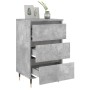 Nachttische 2 Stück betongraues Holzwerkstoff 40x35x69 cm von vidaXL, Nachttische - Ref: Foro24-826917, Preis: 98,82 €, Rabat...