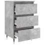 Nightstands 2 pcs concrete gray engineered wood 40x35x69 cm by vidaXL, Nightstands - Ref: Foro24-826917, Price: 97,61 €, Disc...